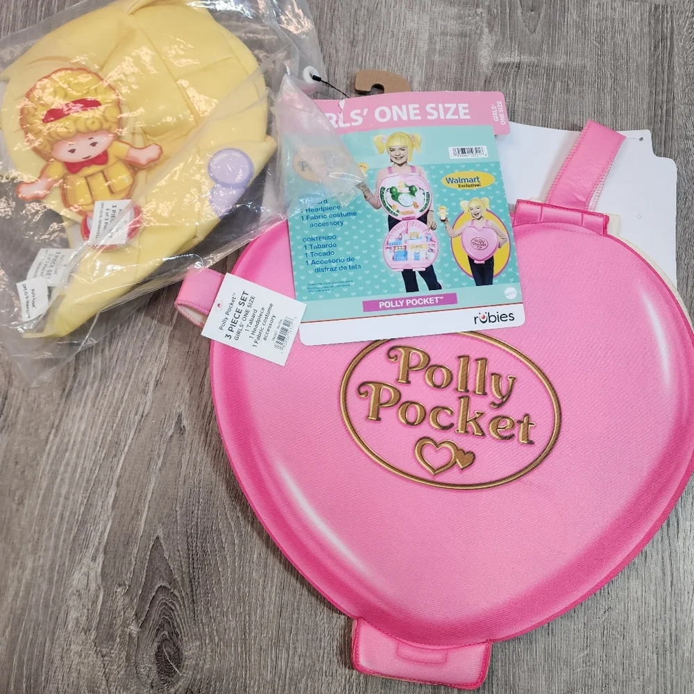 3 Pc POLLY POCKET Halloween Costume Girls One Size